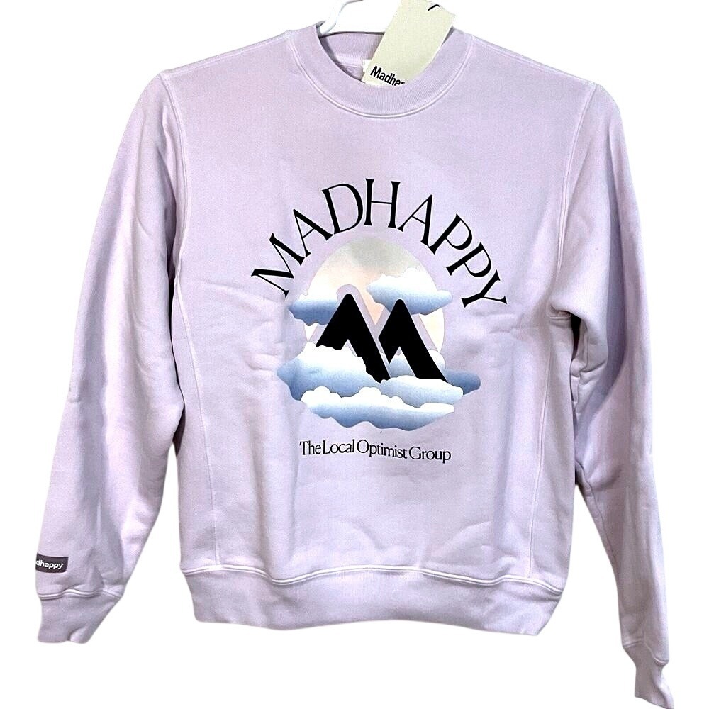 Madhappy Sweatshirt XS Oversize Local Optimist Color Misty
